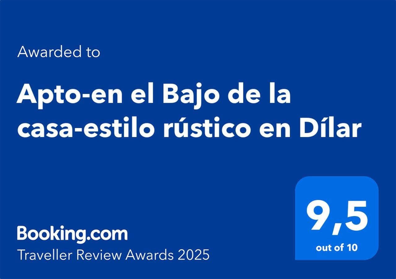 Apto-En El Bajo De La Casa-Estilo Rustico En Dilar Dílar Exterior foto